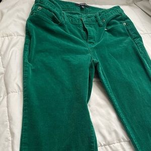 super cool green corduroy pants!